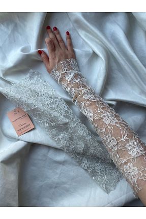 دستکش سفید زنانه Butik - کد 831233366