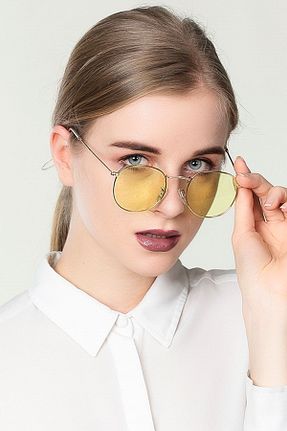 عینک آفتابی زرد زنانه UV400 Polo55 - کد 792770337