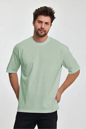 تیشرت سایز بزرگ سبز مردانه تکی FUWEAR - کد 841333960