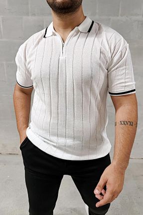 تی شرت سفید مردانه اسلیم فیت یقه گرد تکی بیسیک کد 841335353