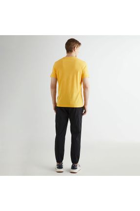 تی شرت زرد مردانه رگولار یقه گرد کد 825447743
