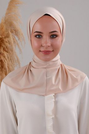 کلاه شنای حجاب بژ زنانه Melodi Scarf - کد 841343304