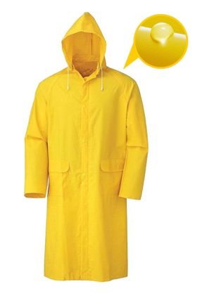 بادگیر و بارانی زرد زنانه ضد آب سایز بزرگ آستر دار کد 157860990