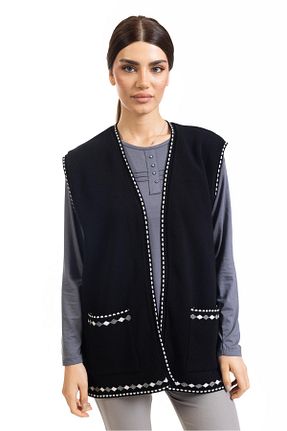 جلیقه مشکی زنانه رگولار Mutlu City - کد 745492895