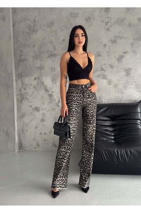 شلوار قهوه ای زنانه پنبه - الاستین efstyle - کد 841349065