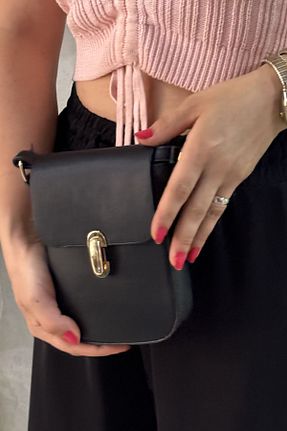 کیف دوشی مشکی زنانه چرم مصنوعی Muccibag - کد 841348561
