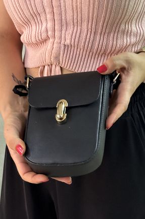 کیف دوشی مشکی زنانه چرم مصنوعی Muccibag - کد 841348561