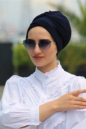 کلاه شنای حجاب سرمه ای زنانه tessetür Bone diyarı - کد 841356092