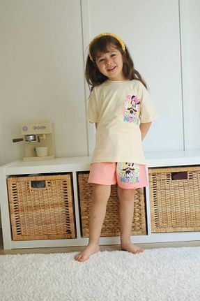 ست بالاتنه و پائین تنه نباتی بچه گانه بافتنی CANDA - کد 841463601