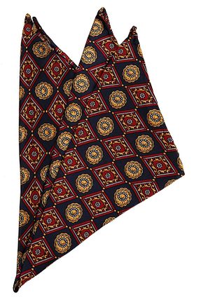دستمال جیبی سرمه ای مردانه ابریشم Genel Markalar - کد 6280714