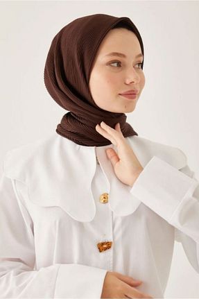 روسری قهوه ای پلی استر Hint İpek - کد 744394872