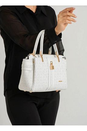 کیف دستی سفید زنانه سایز متوسط Just Polo - کد 841411963