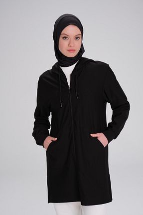 سوئیشرت حجاب مشکی زنانه پنبه ای Haşema - کد 841450224