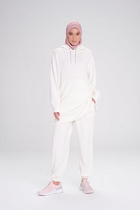 سوئیشرت حجاب نباتی زنانه ویسکون Haşema - کد 841450468