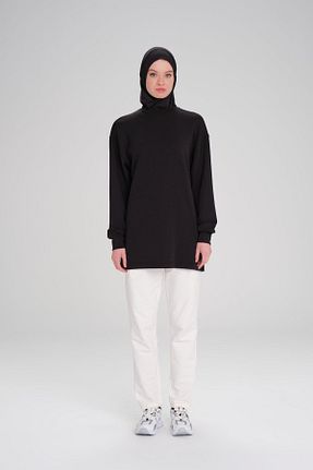 سوئیشرت حجاب مشکی زنانه ویسکون Haşema - کد 841450594