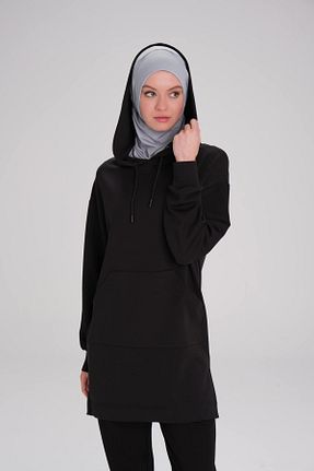 سوئیشرت حجاب مشکی زنانه ویسکون Haşema - کد 841450470