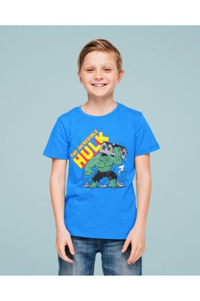 تی شرت آبی بچه گانه رگولار کد 841513836
