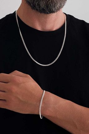 ست نقره مردانه زیرکن Sterling Silver - کد 839477966