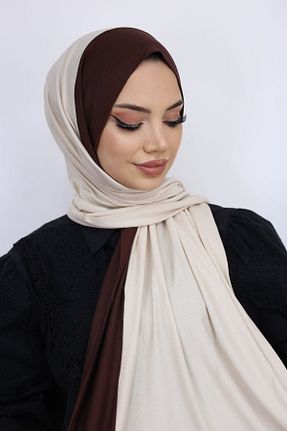 شال بژ زنانه ویسکون کد 804161262