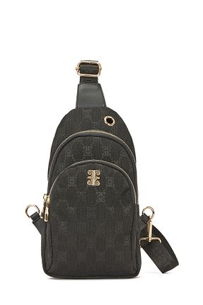 کیف دوشی مشکی زنانه چرم مصنوعی Pierre Cardin - کد 218166007