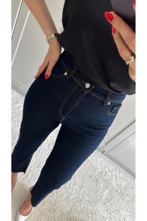 شلوار جین زنانه فاق بلند جین کد 831255092