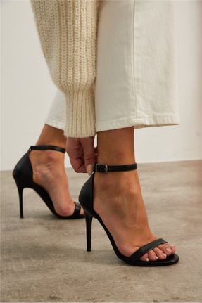 کفش پاشنه بلند کلاسیک مشکی زنانه چرم مصنوعی پاشنه ساده پاشنه بلند ( +10 cm) کد 175170752