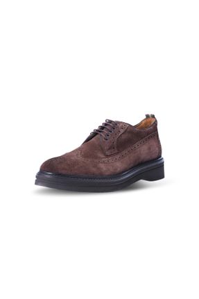 کفش کژوال قهوه ای مردانه چرم طبیعی پاشنه کوتاه ( 4 - 1 cm ) پاشنه ساده کد 832948520