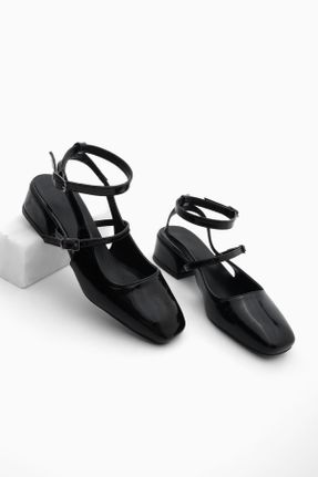 کفش پاشنه بلند کلاسیک مشکی زنانه پلی اورتان پاشنه نازک پاشنه متوسط ( 5 - 9 cm ) کد 805732711