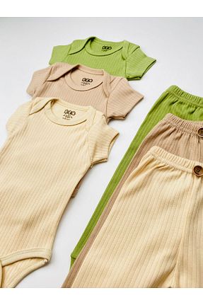بادی و سرهمی نوزادی رنگی بچه گانه %100 پنبه ارگانیک EFU BABY - کد 841212543