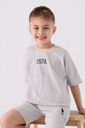 ست بالاتنه و پائین تنه بژ بچه گانه بافت U.S. Polo Assn. - کد 841340643
