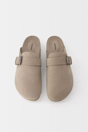دمپائی قهوه ای مردانه پارچه ای Bershka - کد 841236368