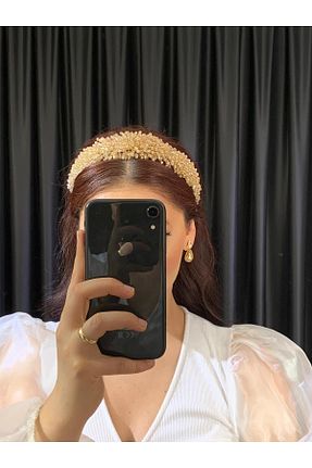 سایر اکسسوری مو طلائی زنانه سنگ کریستال BEYOĞLU NİŞANTAŞI - کد 839679626