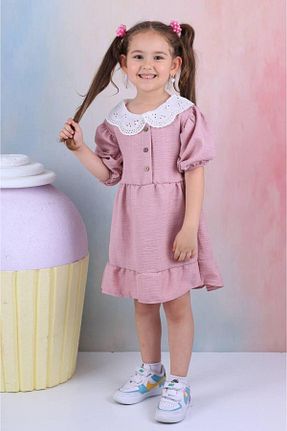 لباس صورتی بچه گانه بافتنی TRENDİMİZBİR - کد 841450801