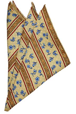 دستمال جیبی زرد مردانه ابریشم Genel Markalar - کد 6280519