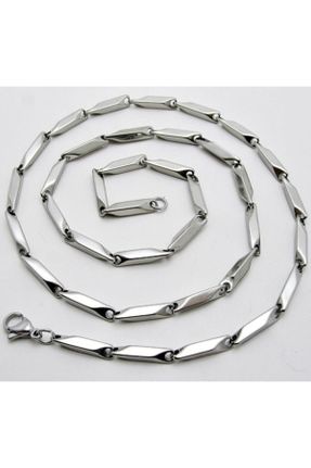 گردنبند استیل مشکی مردانه فولاد ( استیل ) کد 101863525