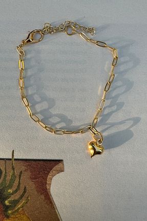 دستبند جواهر قرمز زنانه روکش طلا M Miel - کد 841348403