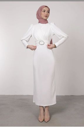 لباس سفید زنانه قلمی بافتنی کد 685313178
