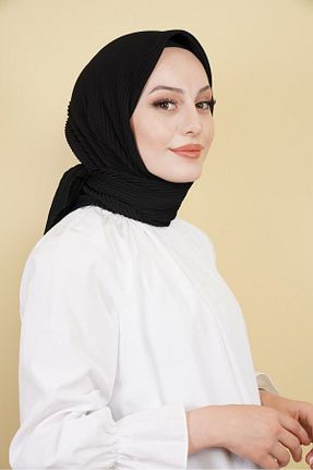 روسری مشکی پلی استر Hint İpek - کد 744393322