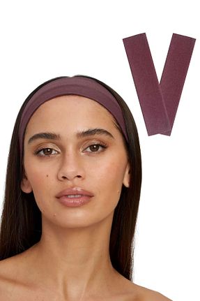 کش سر زرشکی زنانه پنبه ای Salvia Dione - کد 830385896
