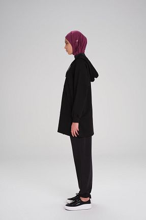 سوئیشرت حجاب مشکی زنانه پنبه ای Haşema - کد 841450687