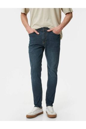 شلوار جین آبی مردانه پاچه تنگ جین استاندارد کد 787749363