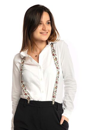 آویز شلوار سفید زنانه لیکرا DWOY - کد 41685364