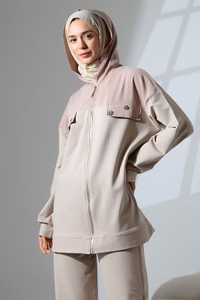 ست بالاتنه و پائین تنه حجاب طوسی زنانه Relaxed Mihran Butik - کد 841533670