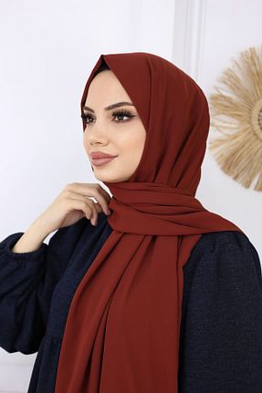 شال قهوه ای زنانه Medine İpeği Diella - کد 788379524