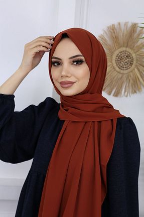 شال قهوه ای زنانه Medine İpeği Diella - کد 788379524