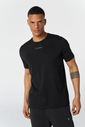 تی شرت مشکی مردانه رگولار یقه گرد کد 316144074