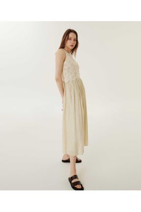 لباس بژ زنانه بافتنی فرم فیت کد 822935921