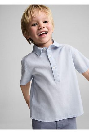 پیراهن آبی بچه گانه رگولار MANGO Baby - کد 822181744