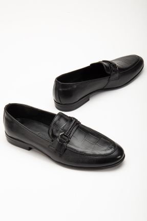 کفش کلاسیک مشکی مردانه چرم طبیعی پاشنه کوتاه ( 4 - 1 cm ) پاشنه ضخیم کد 301327933