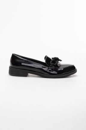 کفش کژوال مشکی زنانه چرم مصنوعی پاشنه کوتاه ( 4 - 1 cm ) پاشنه ساده کد 154877416